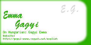 emma gagyi business card